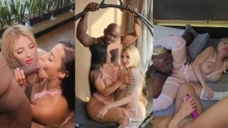 Karen óliver e Aline Farias em Ménage com Jefão negro dotado