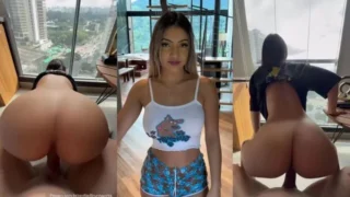 Bruna Iork privacy morena rabuda sentando no cacete